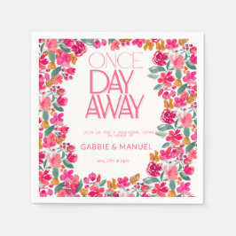 Fiesta Colorful Floral Black Probe Dinner Serviette