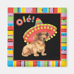 Fiesta-Dackel Magnet