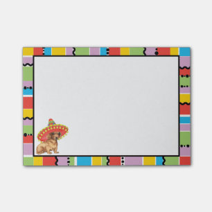 Fiesta-Dackel Post-it Klebezettel