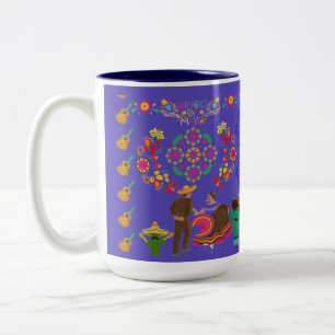 Fiesta de Colores königlich violett Zweifarbige Tasse