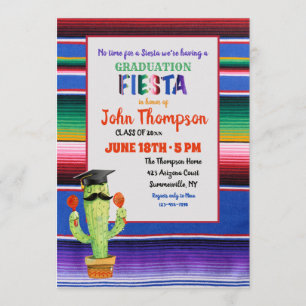 Fiesta de graduation avec invitation Casquette