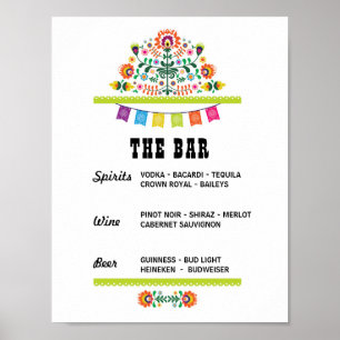 Fiesta Die Verlobung für das Bar-Party-Ereignis Poster