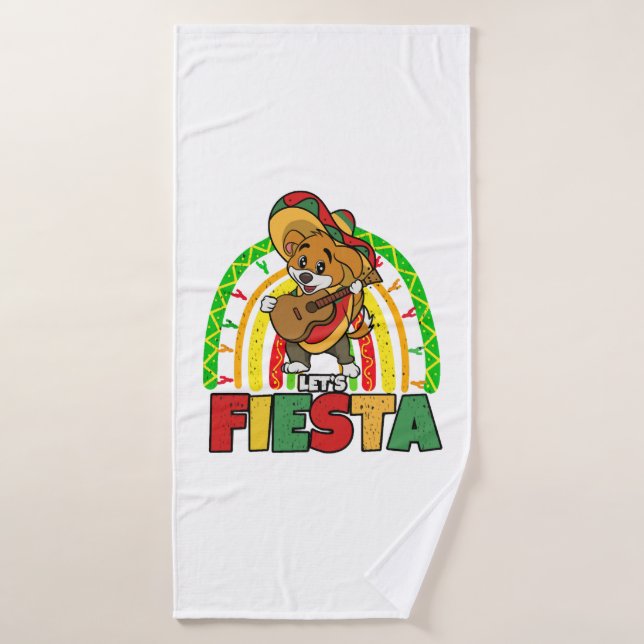 Fiesta Dog lasse Badehandtuch (Badehandtuch)