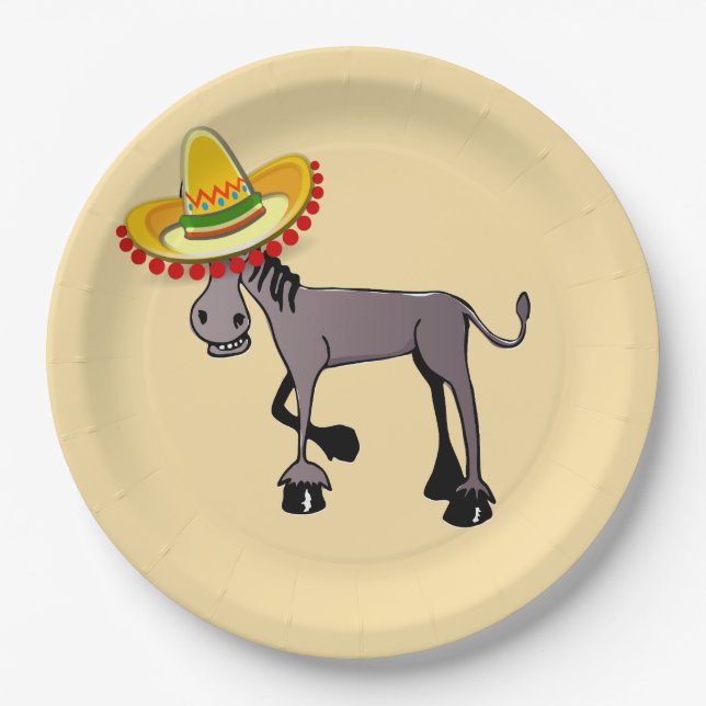 Fiesta Donkey Pappteller (Vorderseite)