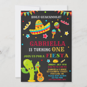 Fiesta Einladung Fiesta Geburtstags-Einladung Girl