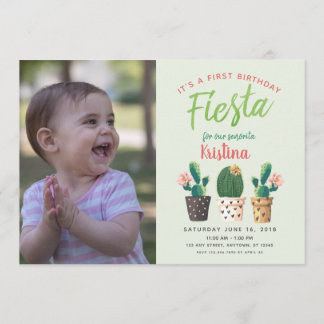 Fiesta Einladung zum ersten Geburtstag
