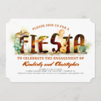 Fiesta Engagement Party Einladung Mexikanisches Pa