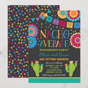 Fiesta Engagement Party lädt Nacho Average Party e Einladung