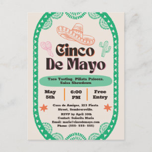 Fiesta Fantástica: Cinco de Mayo Celebration Postkarte