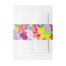 "Fiesta" - farbenfrohe Confetti Wedding Einladungsbanderole