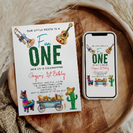 Fiesta First | 1. Geburtstag Party Einladung