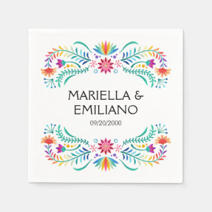 Fiesta Floral Birthday Shower Wedding Serviette