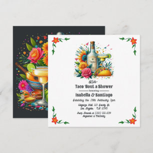 Fiesta Floral: Lasst uns über eine Babyparty für d Einladung