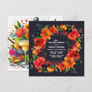 Fiesta Floral Lasst uns über eine Babyparty für da Einladung