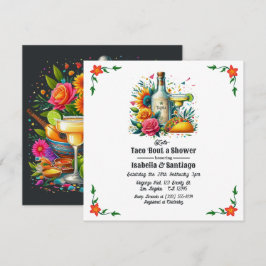 Fiesta Floral Let's Taco "über eine Dusche für ein Einladung