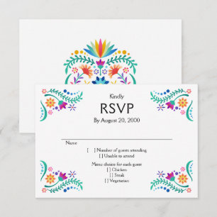 Fiesta Floral Mariage Quinceañera RSVP