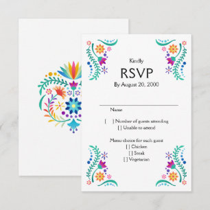 Fiesta Floral Mariage Quinceañera RSVP