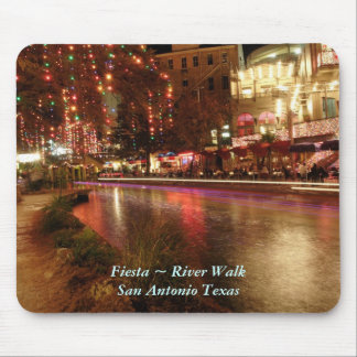 Fiesta ~ Fluss-Weg San Antonio Texas Mousepad