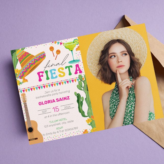 Fiesta Foto Junggeselinnen-Abschied Einladung (Von Creator hochgeladen)