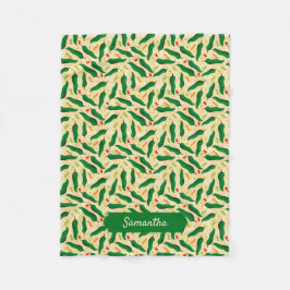 Fiesta Fun Green Chile Pattern Fleecedecke