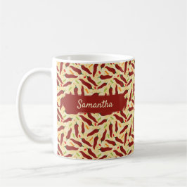 Fiesta Fun Red Chile Pattern Kaffeetasse