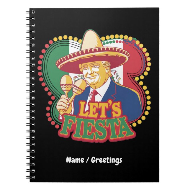 Fiesta Funny Trump Cinco De Mayo Festival Notizblock (Vorderseite)