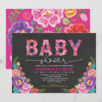 Fiesta Garden Floral Baby Dusche