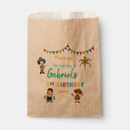 Fiesta Geburtstag danke Ihnen Gastgeschenk Tasche Geschenktütchen