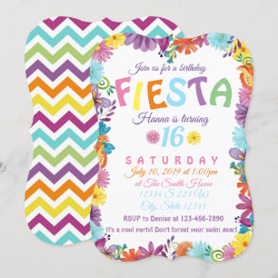Fiesta Geburtstag Einladung
