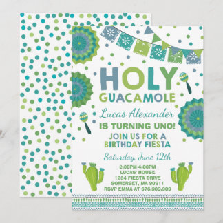 Fiesta Geburtstag Einladung Heilige Guacamole Part