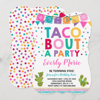 Fiesta Geburtstag Einladung Taco Bout Ein Party
