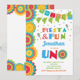 Fiesta-Geburtstags-Einladungs-Fiesta-Spaß, der UNO Einladung