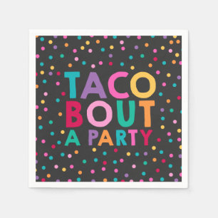 Fiesta-Geburtstags-Party-Serviettetaco-Kampf ein Serviette