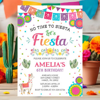 Fiesta-Geburtstagseinladung Einladung
