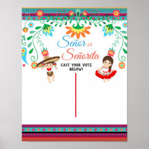 Fiesta Gender Reveal Board