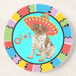 Fiesta German Shorthaired Pointer Getränkeuntersetzer