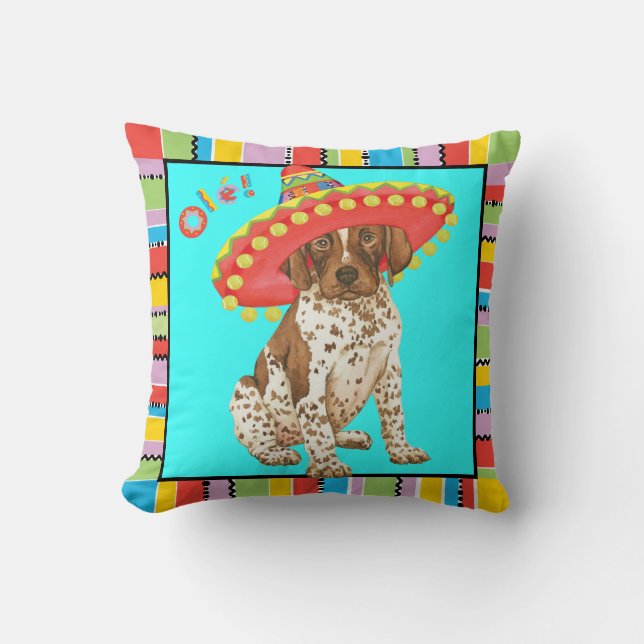 Fiesta German Shorthaired Pointer Kissen (Vorderseite)