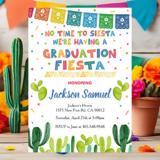 Fiesta Graduation Party Invitation Mexican Invite