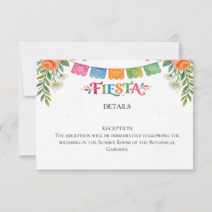 Fiesta-Hochzeits-Antwortkarte RSVP Karte