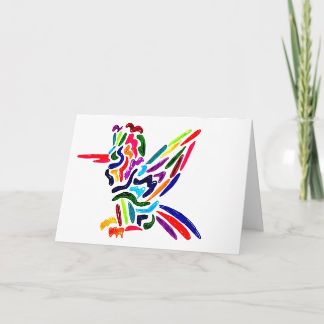 Fiesta Hummingbird Cards Dankeskarte (Vorderseite)