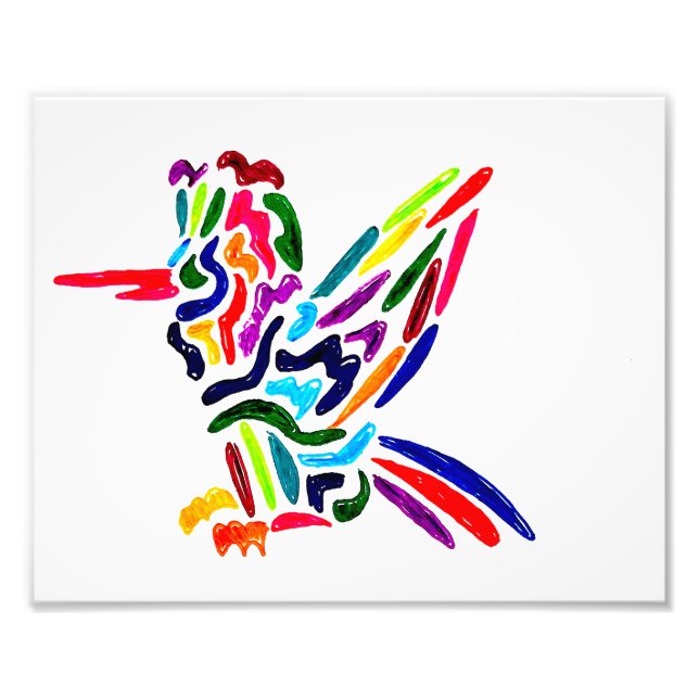 Fiesta Hummingbird Print Fotodruck (Vorne)
