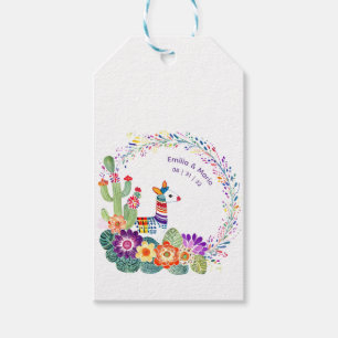 FIESTA Kaktus Folkart Blumen Custom Geschenkanhänger