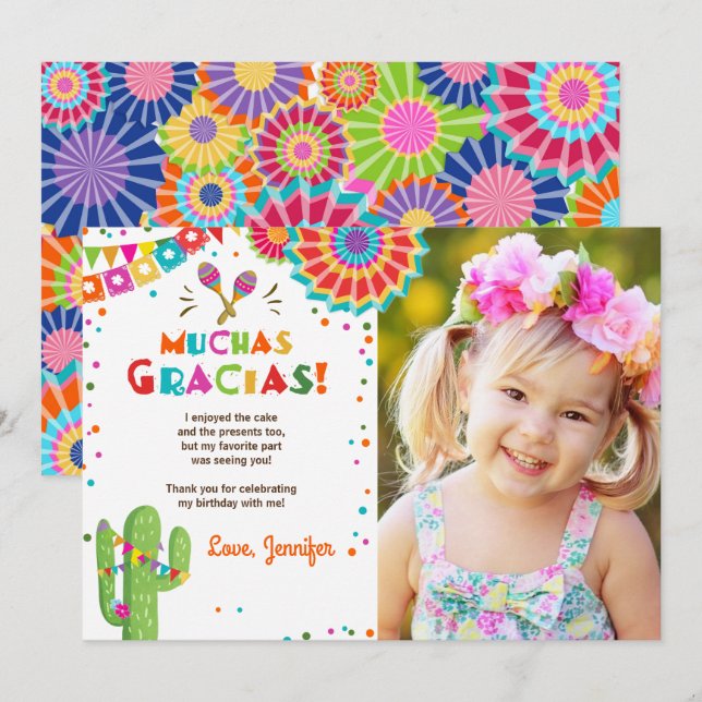 Fiesta-Kaktusmexikanischer Nacho-Durchschnitt Einladung (Vorne/Hinten)