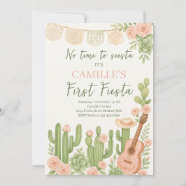 Fiesta keine Zeit zu Siesta Geburtstagsparty Einladung