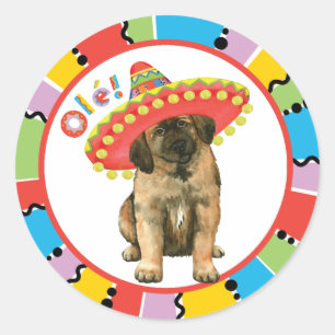 Fiesta Leonberger Runder Aufkleber