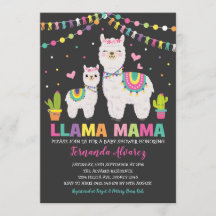 Fiesta Llama Girl Babydusche / Cactus Alpaca