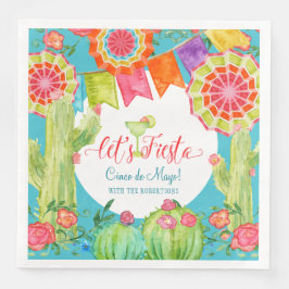 Fiesta Margarita Cinco de Mayo Party Serviette