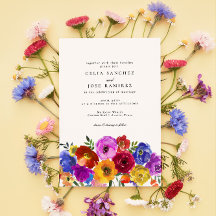 Fiesta Mexican Colorful Floral Wedding