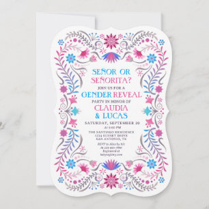 Fiesta Mexican Gender Reveal Einladung