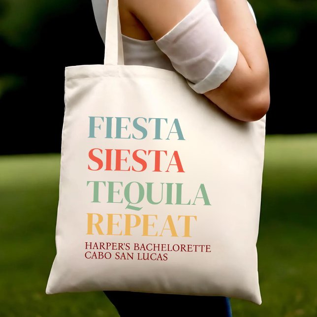 Fiesta Mexico Trip Bachelorette Personalisiert Tragetasche (Von Creator hochgeladen)